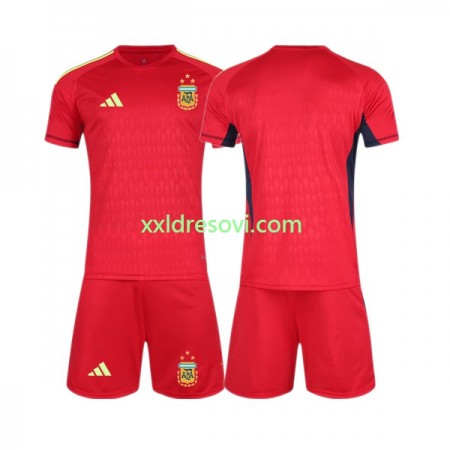 Argentina Golmanski Gostujući Dječji Nogometni Dres World Cup 2022